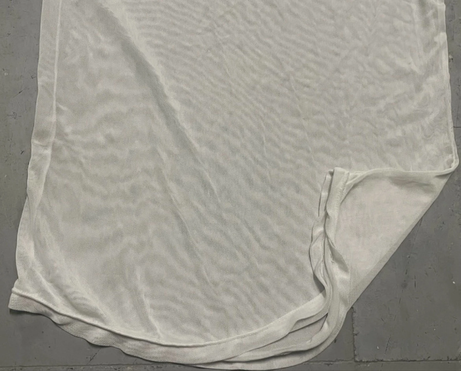 Camiseta de malha branca transparente – photo 15